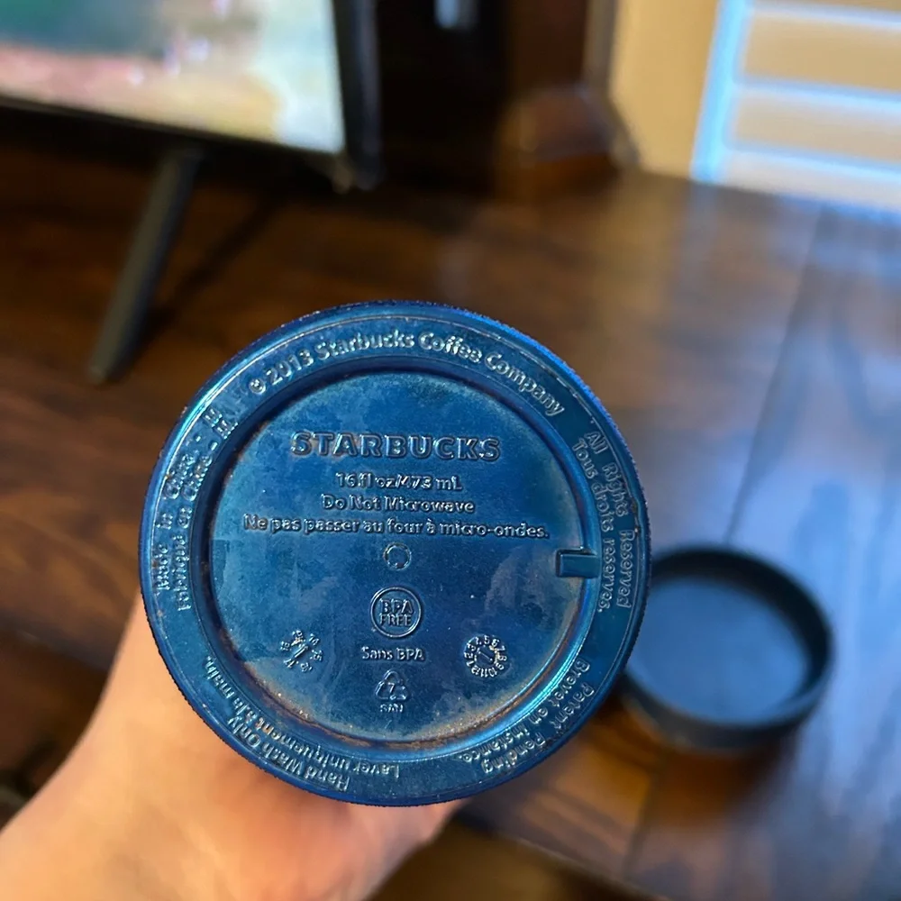 Starbucks blue tumbler